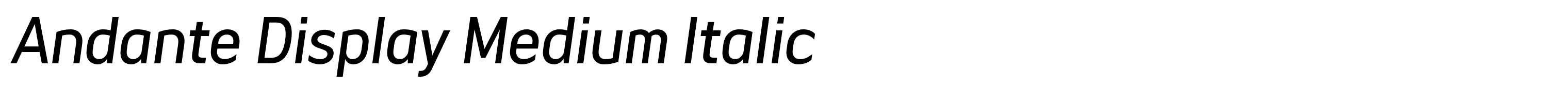 Andante Display Medium Italic